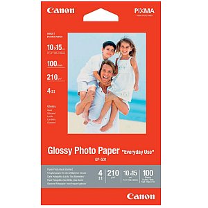 Canon papír GP-501 10x15 cm (4 x 6") 100 listů, 210g/m2, lesklý